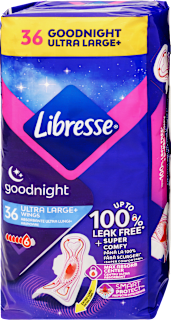 Éjszakai egészségügyi szárnyas betét, GoodNight Ultra Large Libresse