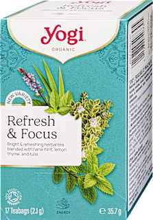 Frissesség és fókusz bio tea, 17 filter YOGI TEA