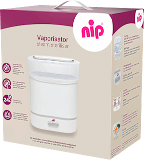 Sterilisator Babyflaschen 3in1 mit Dampfgarfunktion und Flaschenwärmer Nip