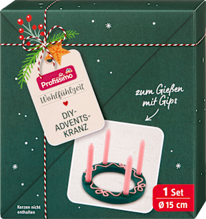 DIY Adventskranz zum Gießen mit Gips Profissimo