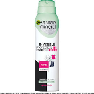 Дезодорант Invisible Black&White Colors 48h GARNIER mineral