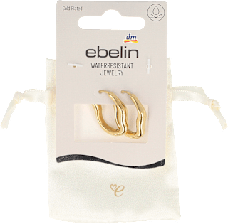 náušnice zlaté, 1 pár ebelin
