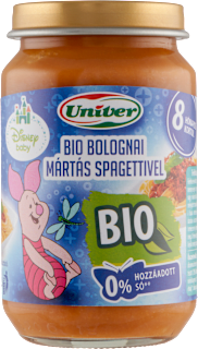 Junior menü bolognai mártás spagettivel 8 hónapos kortól Univer