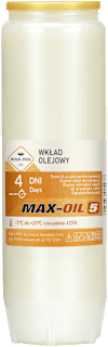 Wkład olejowy do znicza Max-Oil 5, 4 dni MAX-POL