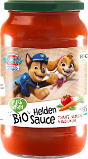 Sauce PAW Patrol Helden Tomate, Gemüse & Basilikum ab 3 Jahren PURE & FUN