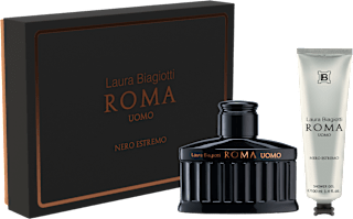 Cofanetto regalo ROMA uomo Nero estremo Laura Biagiotti