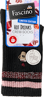 Čarape Hot Drinks crne, vel. 39-42 Fascino