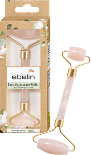 Gesichtsmassage-Roller aus Rosenquarz ebelin