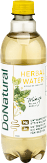 Erfrischungsgetränk Herbalwasser Minze mit Melisse und Kamille DoNatural