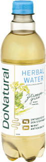Erfrischungsgetränk Herbalwasser Zitronengrass mit Minze und Fenchel DoNatural