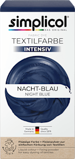 Textilfarbe intensiv Nacht- Blau Simplicol
