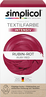 Textilfarbe intensiv Rubin-Rot Simplicol