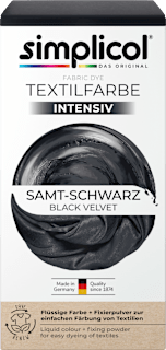 Textilfarbe Samt Schwarz Simplicol