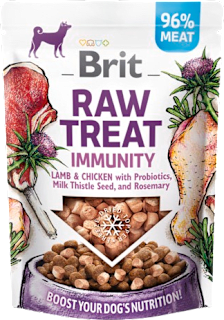 Pochúťka pre psy Raw Treat Immunity Brit