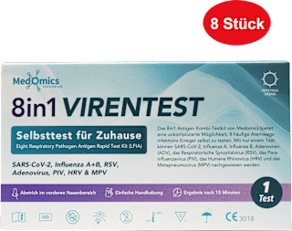 8in1 Kombi Virentest Selbsttest Medomics