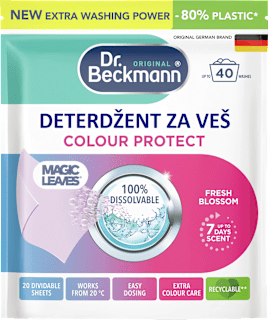 MAGIC LEAVES colour protect detergent za pranje veša u listićima - Fresh Blossom Dr.Beckmann