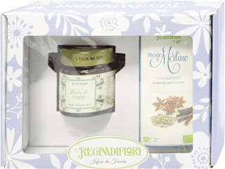 Cofanetto con miele di tiglio ed infuso Mago Merlino REGINADIFIORI