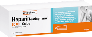 Heparin-ratiopharm 60 000 I.E./ 100g Heparin-Natrium Salbe ratiopharm