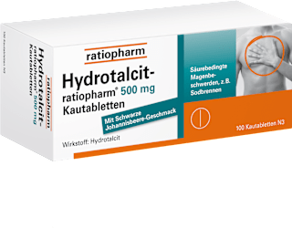 Hydrotalcit-ratiopharm 500mg Hydrotalcit Kautabletten ratiopharm