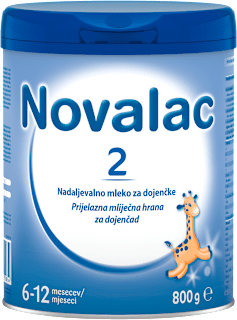 Nadaljevalno mleko za dojenčke 2, 6-12 mesecev Novalac