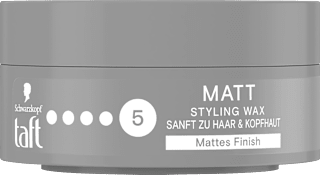 Haargel MATT WAX Halt 5 Schwarzkopf taft