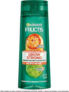 Šampon za lase Grow Strong z izvlečkom rdeče pomaranče GARNIER FRUCTIS