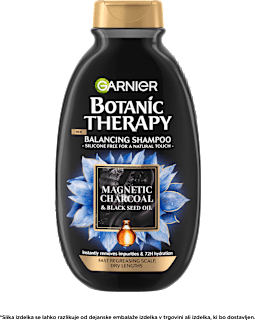 Šampon za lase Magnetic Charcoal z oljem črne kumine GARNIER BOTANIC THERAPY