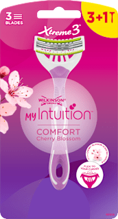 Eldobható borotva Xtreme 3 My Intuition Comfort Cherry Blossom (3+1 db) WILKINSON SWORD