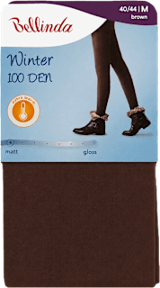 punčochové kalhoty WINTER 100DEN, velikost 40/44 M, hnědá Bellinda