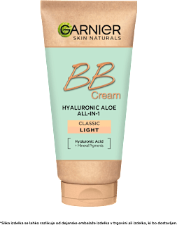 Dnevna BB krema Hyaluronic Aloe All-in-One, light, ZF 25 GARNIER SKIN NATURALS