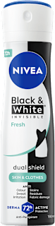 Black&White Invisible Fresh dezodorans u spreju NIVEA