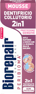 Mousse Dentifricio Collutorio 2in1 Protezione Gengive Biorepair