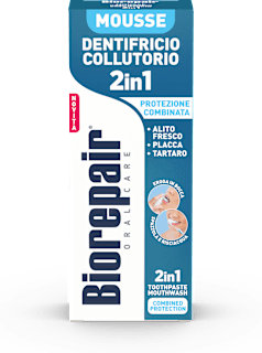 Mousse Dentifricio Collutorio 2in1 Protezione Combinata Biorepair