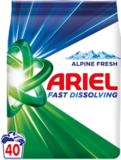 Prací prášok Fast Dissolving Alpine Fresh Ariel