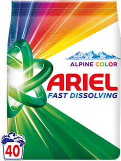 Prací prášok Fast Dissolving Alpine Color Ariel