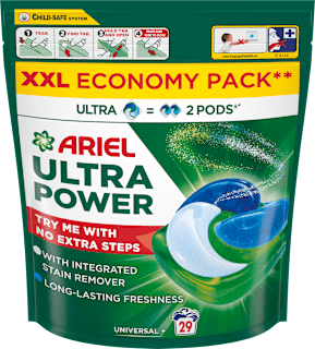 Pracie gélové kapsuly Ultra Power Pods Universal, XXL Ariel