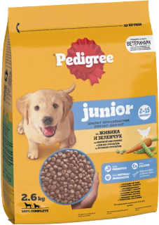  Junior potpuna suha hrana za štence s peradi i povrćem Pedigree