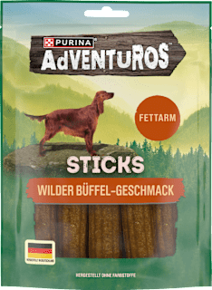 Hundeleckerli Sticks Wilder Büffel-Geschmack Purina Adventuros
