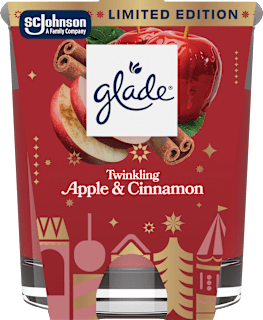 Dišeča sveča Twinkling Apple & Cinnamon glade