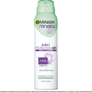 Дезодорант Protection 6 SKIN + CLOTHES - Floral Fresh GARNIER mineral