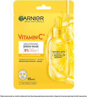 Sheet Mask mliječna maska za lice s vitaminom C GARNIER SKIN NATURALS