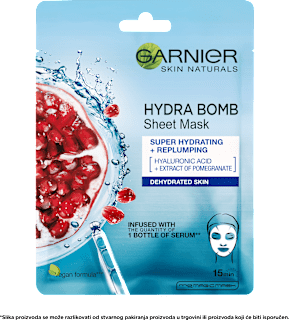 Hydra Bomb maska za lice u maramici GARNIER SKIN NATURALS