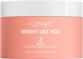 maska na vlasy BRIGHT LIKE YOU Colour & Shine Protection ICONIQUE