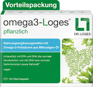 omega3-Loges pflanzlich Kapseln 120 St omega3-Loges