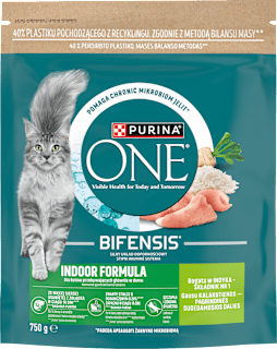 Karma sucha dla kotów Bifensis Indoor Formula, bogata w indyka PURINA ONE