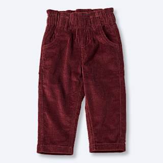 Cordhose mit Paperbag-Bund, rot, Gr. 86 ALANA