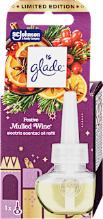 Elektromos légfrissítő utántöltő Festive mulled wine illattal glade