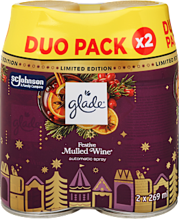 Automata légfrissítő utántöltő Festive Mulled Wine duo csomagban glade