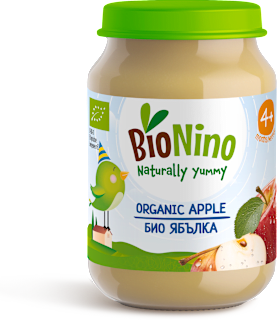 Био пюре Сочна ябълка, 4+м BioNino