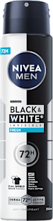 Black & White Invisible Fresh dezodorans u spreju NIVEA MEN